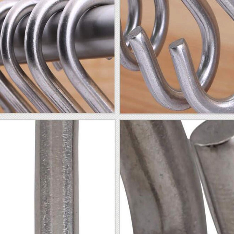 Axe Sickle 304 Stainless Steel 3 Inch S Hooks Heavy Duty Hanging Hook S Shaped Utility Hook for Hanging and Utility Use, Loads up to 550 lbs, 4 Pcs - Image 5